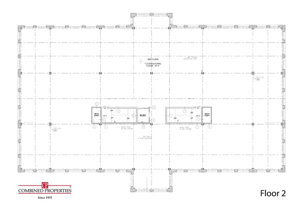 A floor plan of the building with two floors.