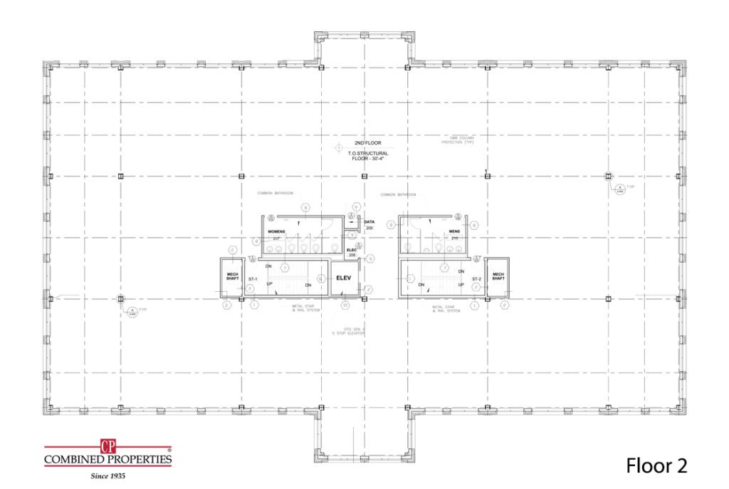 A floor plan of the building with two floors.