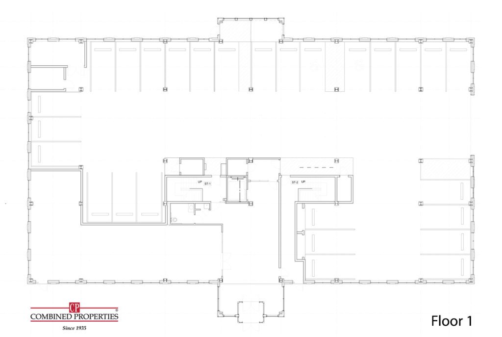 A floor plan of the building with two floors.